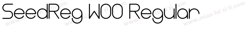 SeedReg W00 Regular字体转换